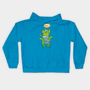 Big monster eat little monster Kids Hoodie